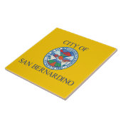 Stadtflagge San Bernardino Fliese (Seite)