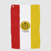 Stadtflagge San Diego (Kalifornien) Golfhandtuch (Vorderseite)