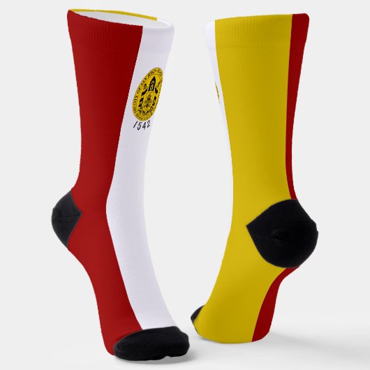 Stadtflagge San Diego (Kalifornien) Socken (Gewinkelt)