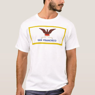 Stadtflagge San Francisco T-Shirt
