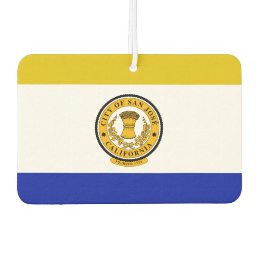 Stadtflagge San José Autolufterfrischer (Vorderseite)