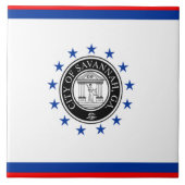 Stadtflagge Savannah Fliese (Vorderseite)