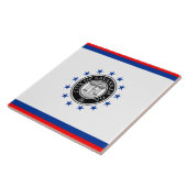 Stadtflagge Savannah Fliese (Seite)