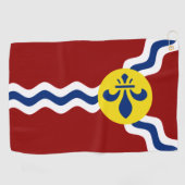 Stadtflagge St. Louis (Missouri) Golfhandtuch (Horizontal)