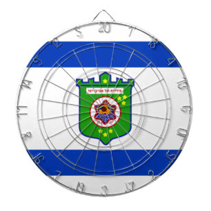 Stadtflagge Tel Aviv (Israel) Dartscheibe