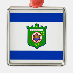 Stadtflagge Tel Aviv (Israel) Ornament Aus Metall