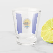 Stadtflagge Toledo Schnapsglas (Rückseite)