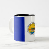 Stadtflagge Toledo Zweifarbige Tasse (Vorderseite Links)