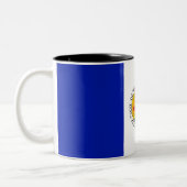 Stadtflagge Toledo Zweifarbige Tasse (Links)