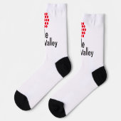 Stadtflagge von Apple Valley (Minnesota) Socken (Linkes Detail)