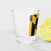 Stadtflagge von Baltimore Schnapsglas (Links)