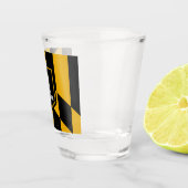 Stadtflagge von Baltimore Schnapsglas (Rechts)