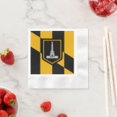 Stadtflagge von Baltimore Serviette (Beispiel)