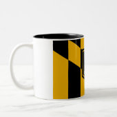 Stadtflagge von Baltimore Zweifarbige Tasse (Links)