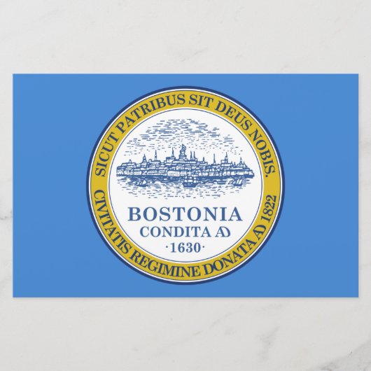 Stadtflagge von Boston (Massachusetts) Briefpapier (Vorderseite)