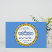 Stadtflagge von Boston (Massachusetts) Briefpapier (Stehend Vorderseite)