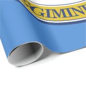 Stadtflagge von Boston (Massachusetts) Geschenkpapier (Rolleneckpunkt)