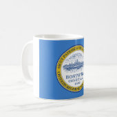 Stadtflagge von Boston (Massachusetts) Kaffeetasse (Vorderseite Links)