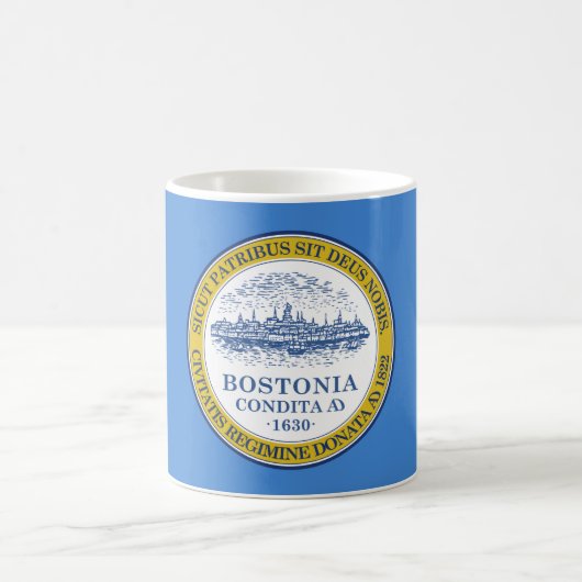 Stadtflagge von Boston (Massachusetts) Kaffeetasse (Mittel)