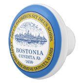 Stadtflagge von Boston (Massachusetts) Keramikknauf (Rechts)