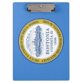 Stadtflagge von Boston (Massachusetts) Klemmbrett (Vorderseite)