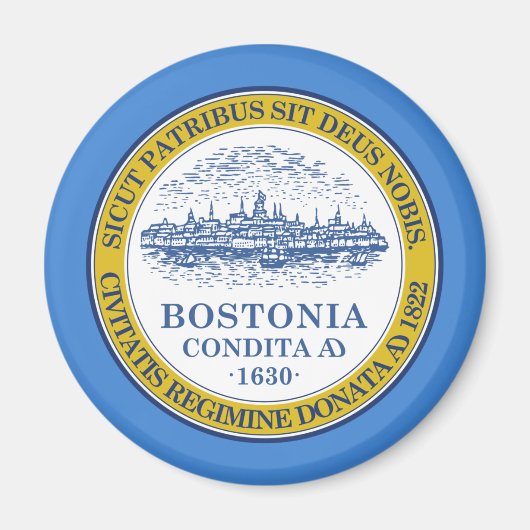 Stadtflagge von Boston (Massachusetts) Magnet (Vorne)