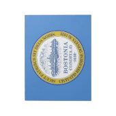Stadtflagge von Boston (Massachusetts) Notizblock (Rotiert)