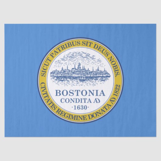 Stadtflagge von Boston (Massachusetts) Seidenpapier (Vorderseite)