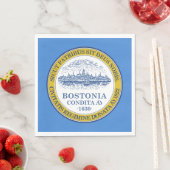 Stadtflagge von Boston (Massachusetts) Serviette (Beispiel)