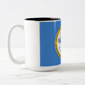 Stadtflagge von Boston (Massachusetts) Zweifarbige Tasse (Links)