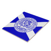 Stadtflagge von Charlotte (North Carolina) Fliese (Seite)