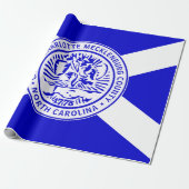 Stadtflagge von Charlotte (North Carolina) Geschenkpapier (Ungerollt)