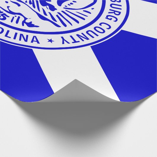 Stadtflagge von Charlotte (North Carolina) Geschenkpapier (Ecke)