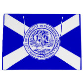 Stadtflagge von Charlotte (North Carolina) Große Geschenktüte (Vorderseite)