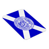 Stadtflagge von Charlotte (North Carolina) Magnet (Rechte Seite)