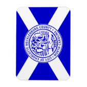 Stadtflagge von Charlotte (North Carolina) Magnet (Vertikal)