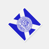 Stadtflagge von Charlotte (North Carolina) Serviette (Ecke)