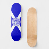 Stadtflagge von Charlotte (North Carolina) Skateboard (Vorderseite)