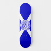 Stadtflagge von Charlotte (North Carolina) Skateboard (Vorderseite)