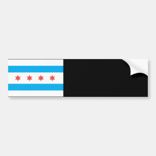 Stadtflagge von Chicago Autoaufkleber