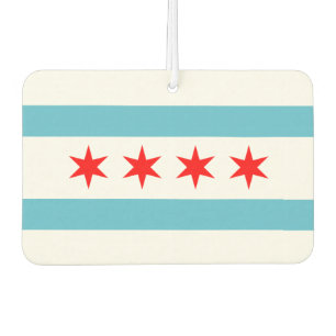 Stadtflagge von Chicago Autolufterfrischer
