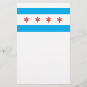 Stadtflagge von Chicago Briefpapier