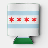 Stadtflagge von Chicago Dosenkühler (Vorderseite)