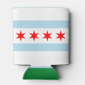 Stadtflagge von Chicago Dosenkühler (Rückseite)