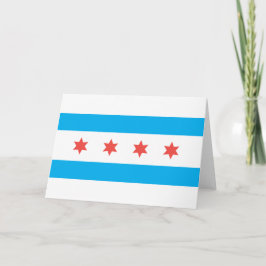 Stadtflagge von Chicago Karte