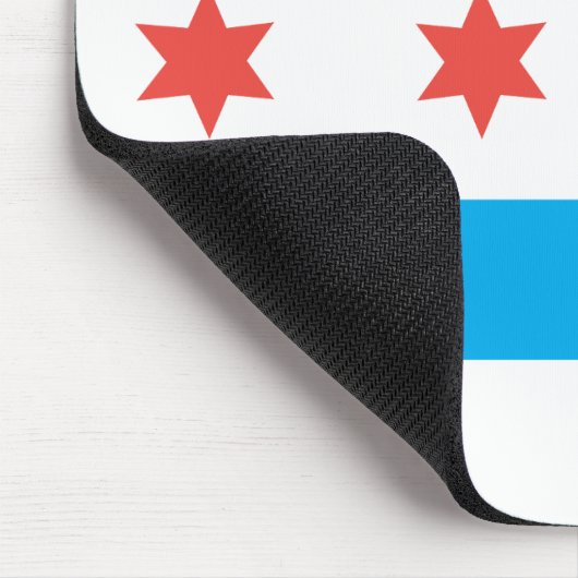 Stadtflagge von Chicago Mousepad (Ecke)
