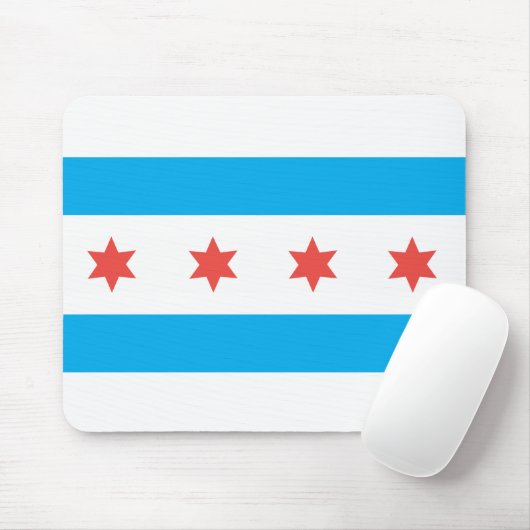 Stadtflagge von Chicago Mousepad (Mit Mouse)