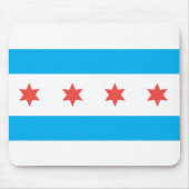 Stadtflagge von Chicago Mousepad (Vorne)