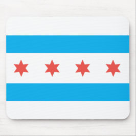 Stadtflagge von Chicago Mousepad