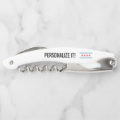 Stadtflagge von Chicago personalisiert klappbar Kellnermesser (Rückseite)